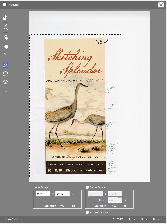 espon2 scanner preview